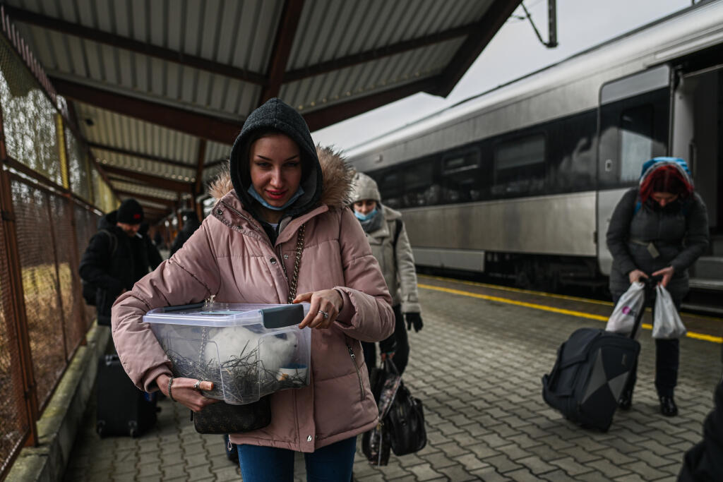 People are fleeing Kiev.