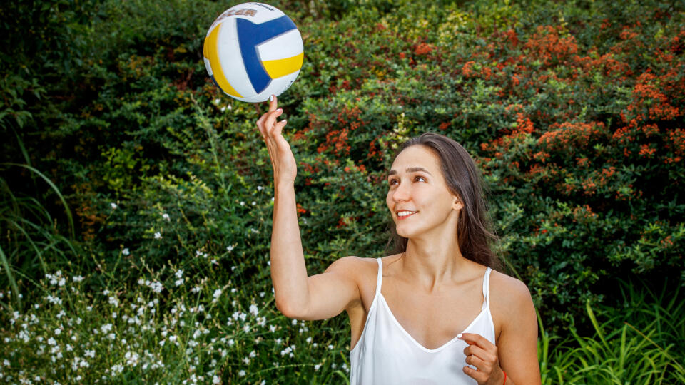 Na snímke slovenská seniorská volejbalová reprezentantka Karolína Fričová.