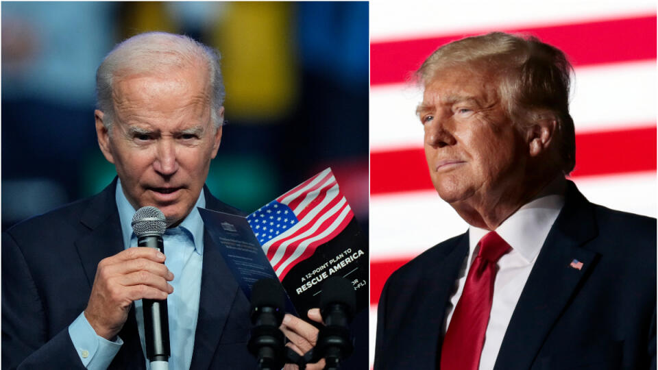 Americký prezident Joe Biden a bývalý americký prezident Donald Trump
