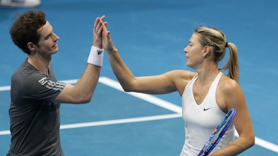 Murray a Šarapovová si však už spolu zahrali. V roku 2014 v boli kolegami v ázijskej International Tennis League.