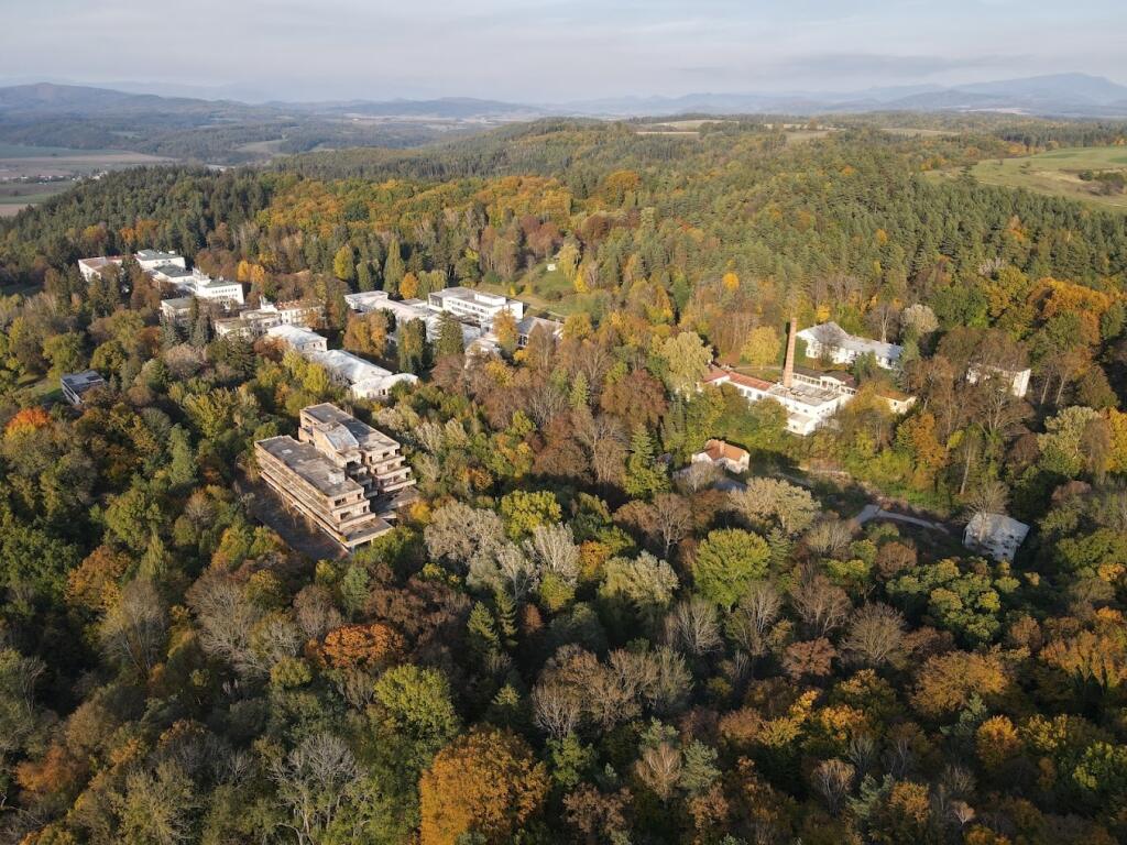 Pohľad na areál Kúpeľov Sliač v okrese Zvolen
