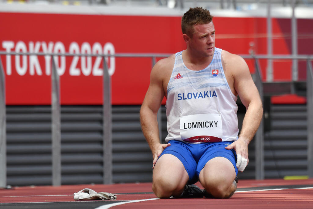 Na snímke slovenský kladivár Marcel Lomnický v kvalifikácii počas XXXII. letných olympijských hier v Tokiu, 2. augusta 2021. FOTO TASR - Martin Baumann