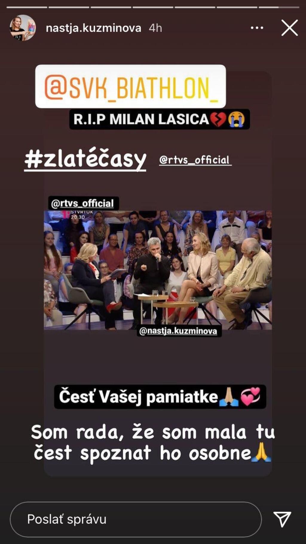 Športovci smútia za legendárnym Milanom Lasicom, na sociálnej sieti posielajú emotívne odkazy.