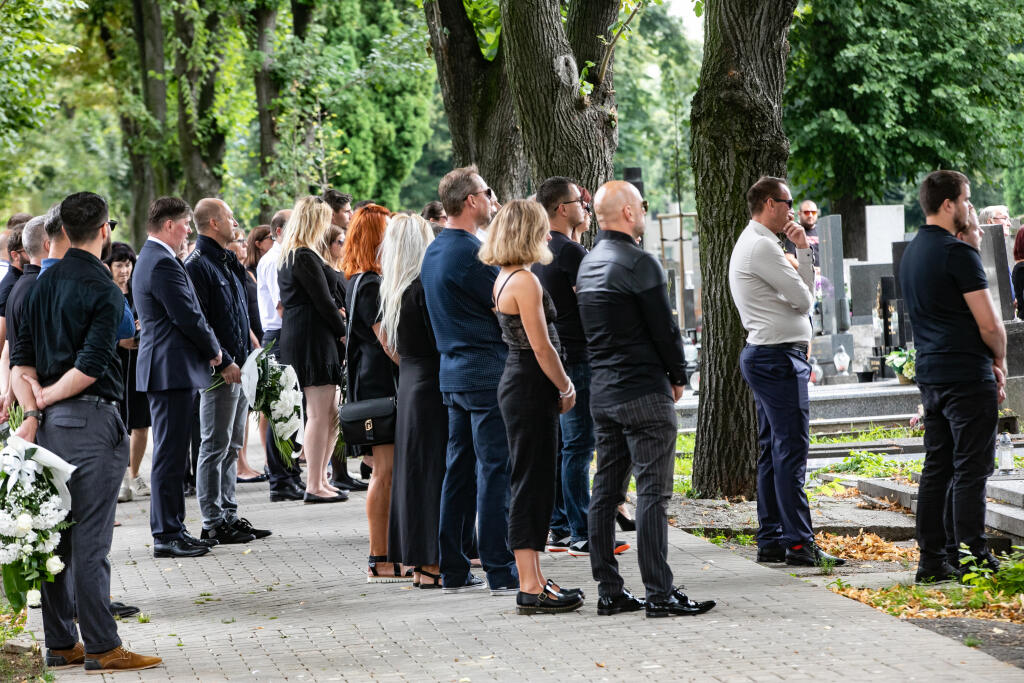 Pohreb manželky bývalého slovenského hokejistu Miroslava Ďuráka Daniely.