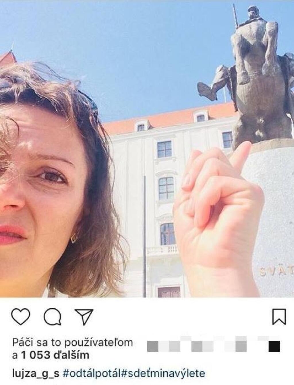 Lujza bola zo sochy na Hrade zhrozená.