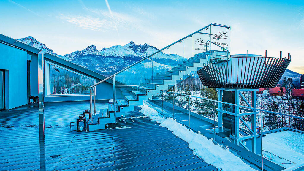 Hotel Horizont Resort – vírivka s výhľadom na Tatry