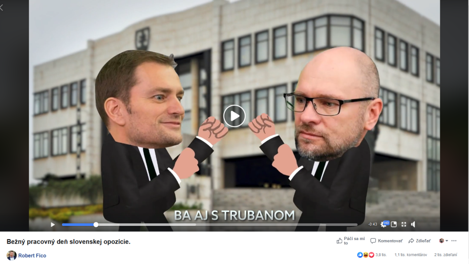 Video, ktorým si Robert Fico vystrelil z opozičných politikov.