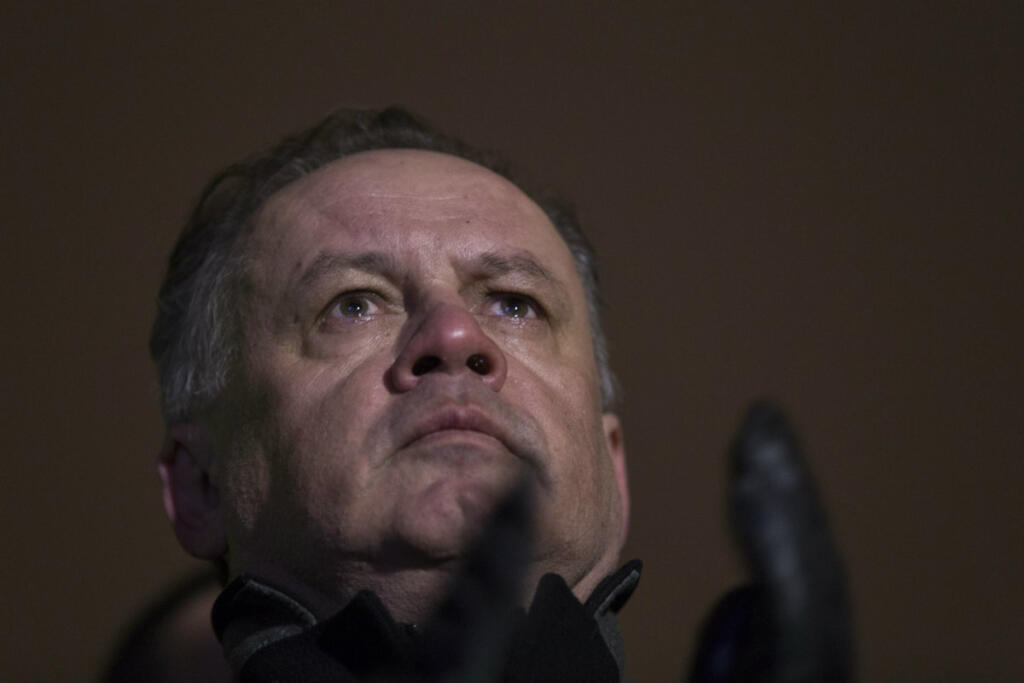 Prezident Slovenskej republiky Andrej Kiska počas spomienky na zavraždených Jana Kuciaka a Martiny Kušnírovej