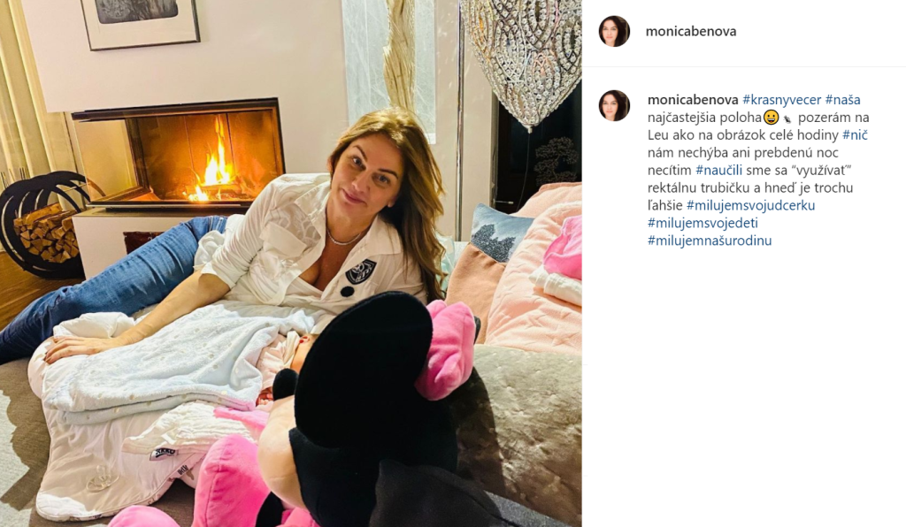 Monika Beňová je veľmi otvorený človek. S ostatnými mamičkami zdieľa na sociálnej sieti všetky svoje radosti i drobné trápenia.