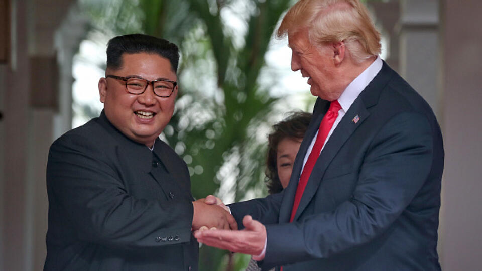 Stretnutie Donalda Trumpa s lídrom Kim Jong-unom.