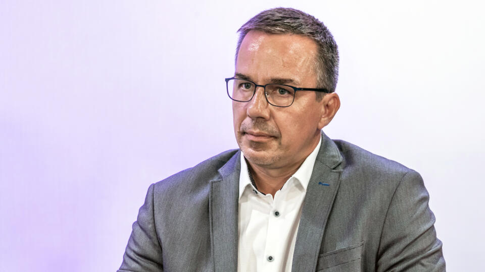 Na snímke politici počas politickej diskusie pred parlamentnými voľbami 2023.