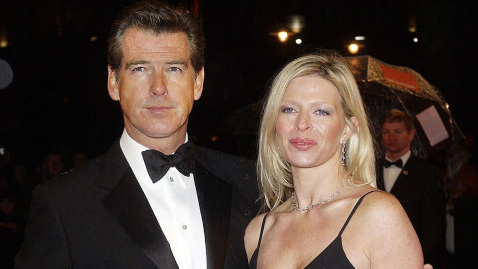 Herec Pierce Brosnan s manželkou Cassandra Harris.