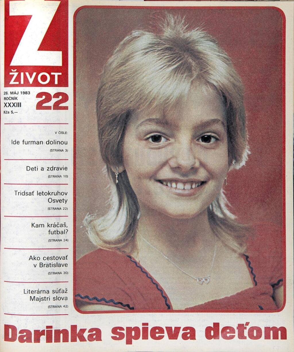 Titulná stránka časopisu, kde bol pred rokmi rozhovor s Darinkou uverejnený...