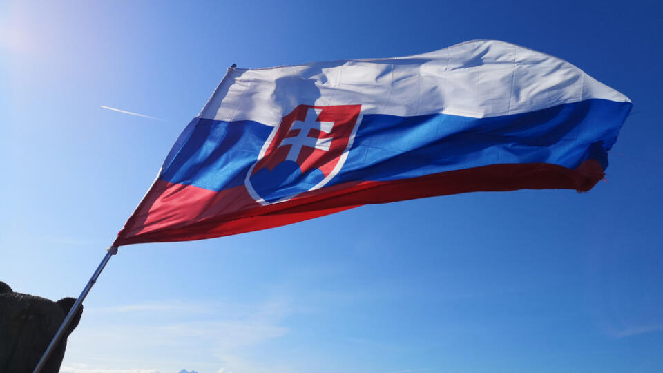 Slovenská vlajka.