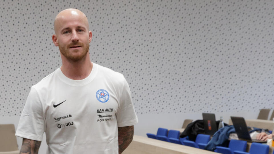 Zraz slovenskej futbalovej reprezentácie v X- Bionic Šamorín. Na snímke je futbalista Miroslav Stoch.