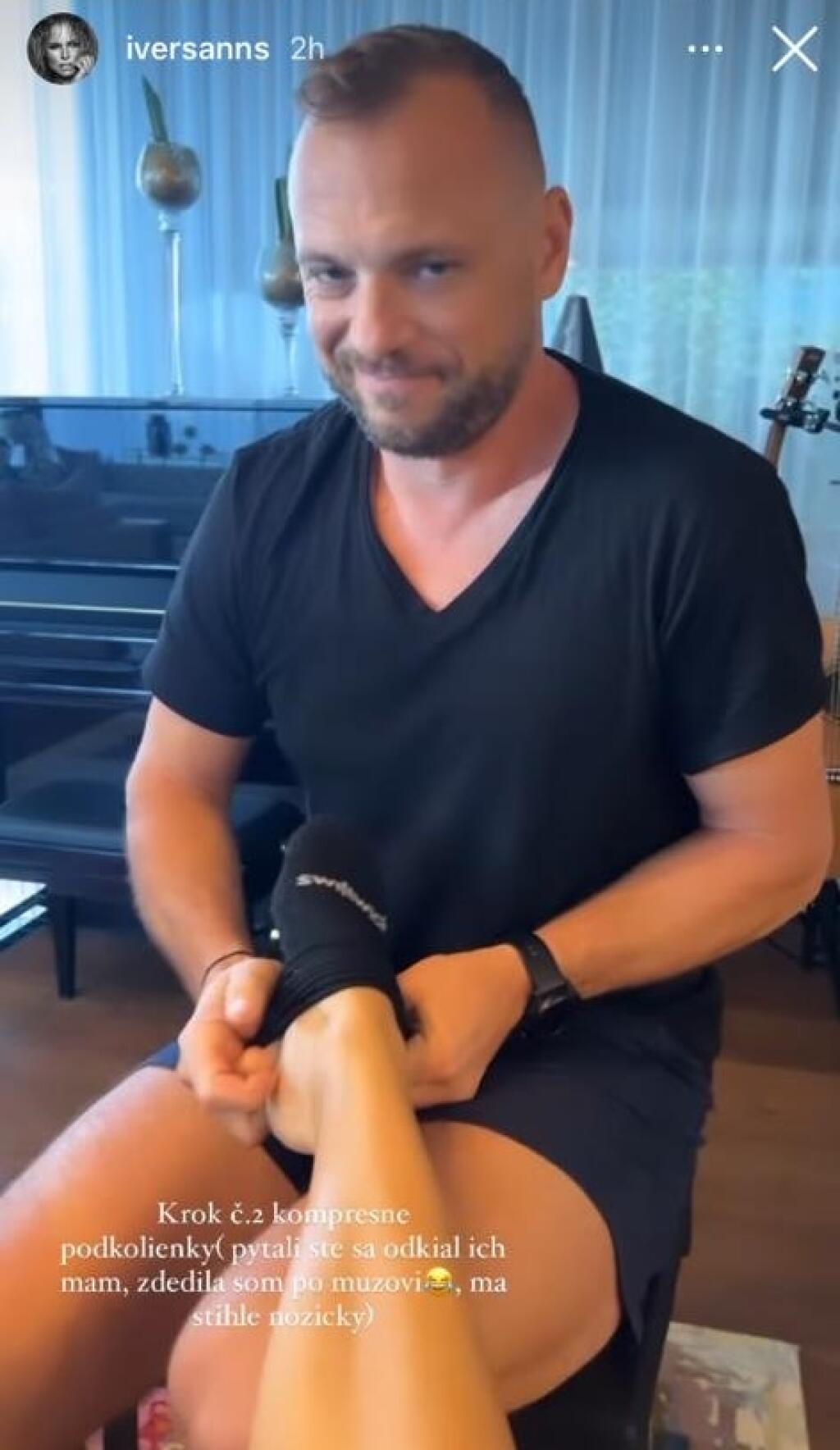 Marián Gáborík sa o svoju tehotnú manželku patrične stará. Aj na snímke je očividné, že mu to robí veľkú radosť a akosi ho to uspokojuje. Ivana dokonca prezradila, že jej muž má štíhle nohy. Zrejme neočakával, že toto sa dozvie celé Slovensko.