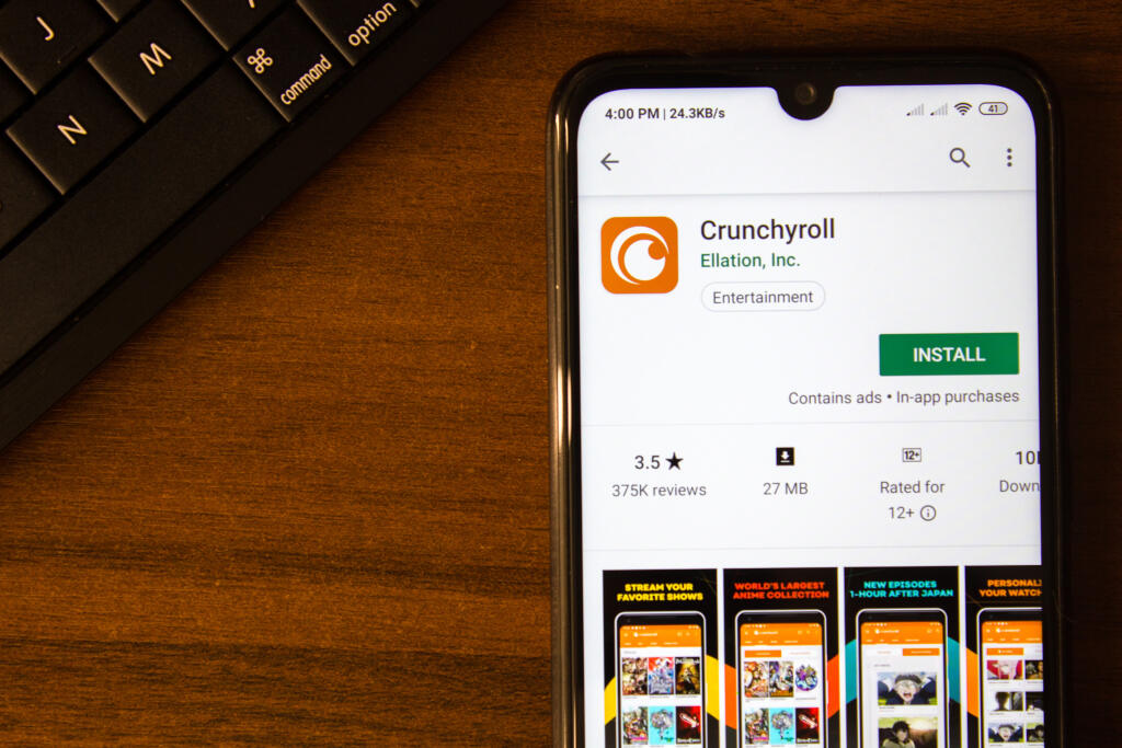 Aplikácia Crunchyroll