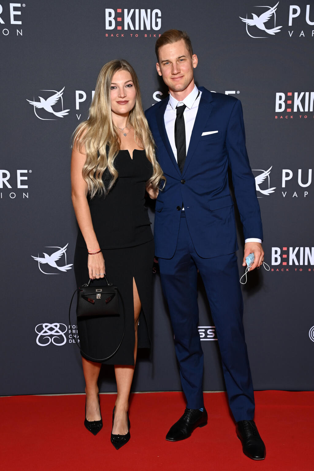Belgický cyklista Tim Wellens s partnerkou Sophie.