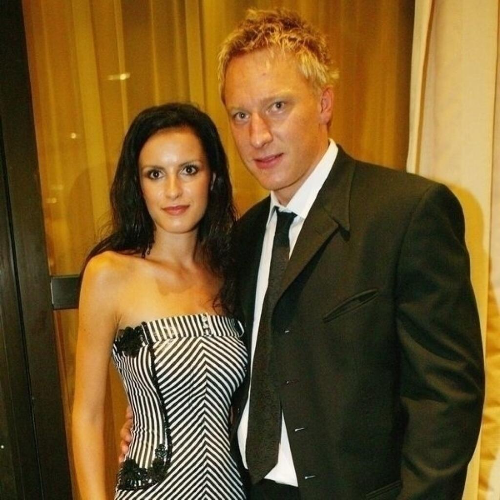 Marián Hossa (hokejista) s priateľkou Janou Ferovou.
