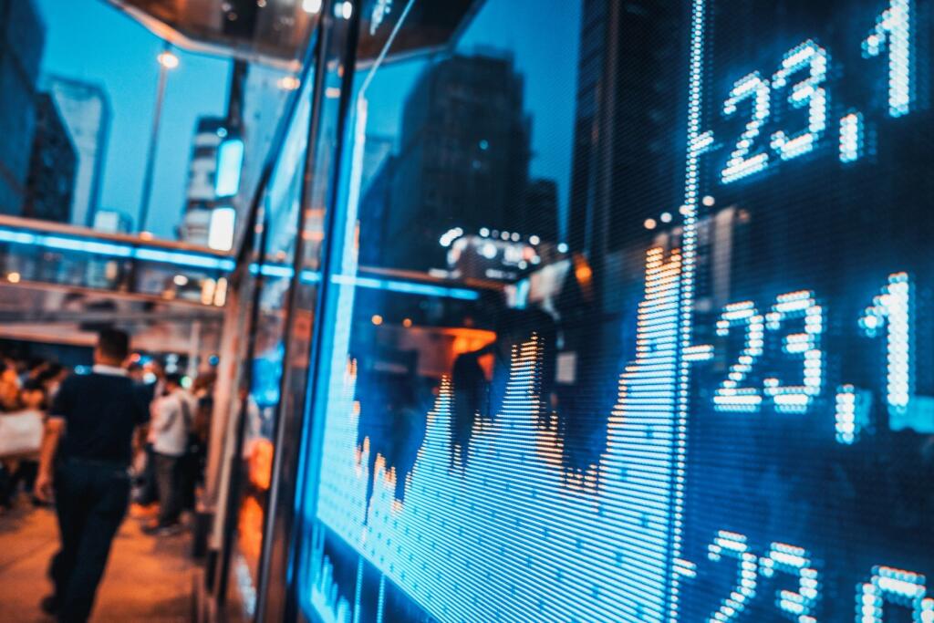 Display stock market numbers