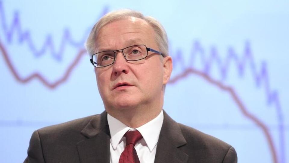 Eurokomisár pre hospodárske a menové záležitosti Olli Rehn.