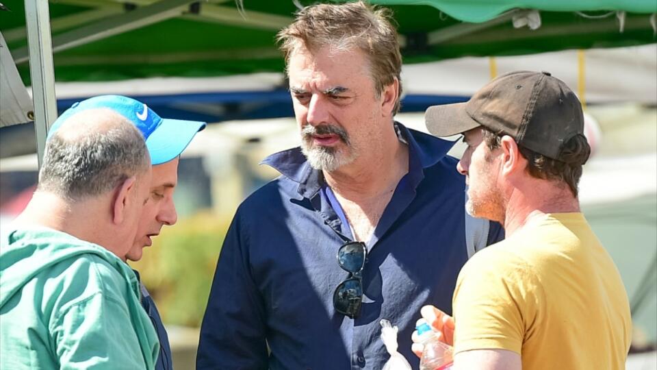 Chris Noth na farmárskom trhu