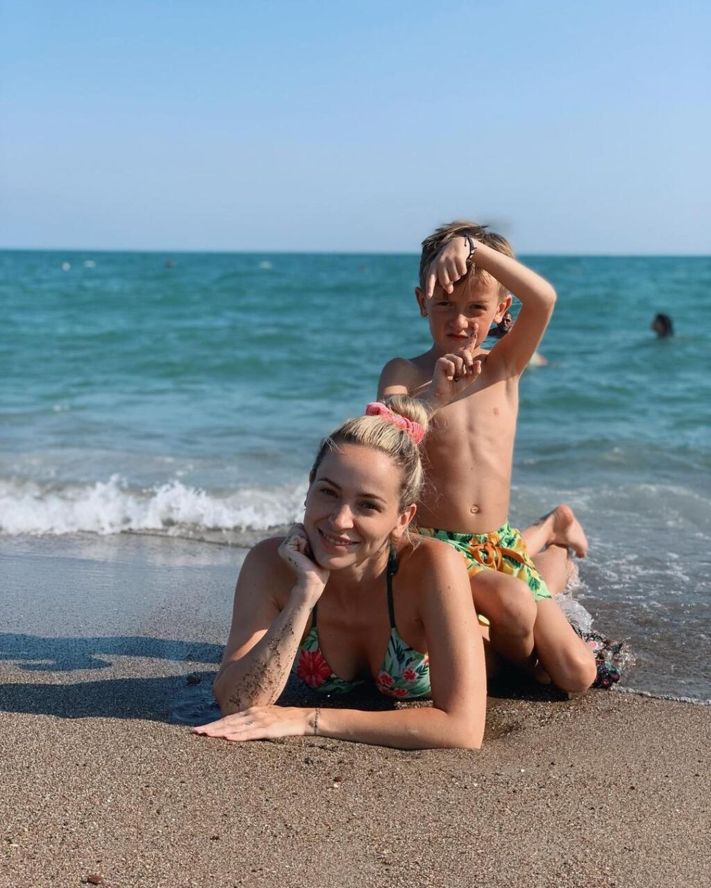Dominika Mirgová so synom Petrom.