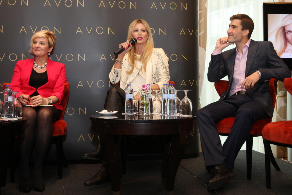 Daniela Peštová na TK Avon v hoteli Kempinski