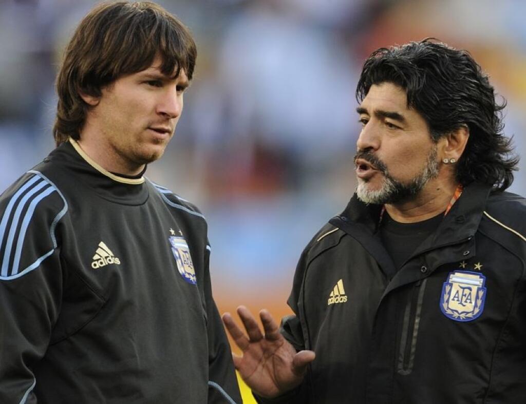 Maradona bol Messiho tréner v argentínskej reprezentácii.
