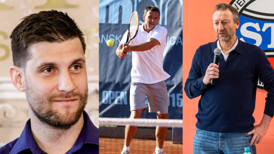 Na post prezidenta tenisového zväzu si robí zálusk trojica (zľava) Martin Kližan, Ján Krošlák a Miloslav Mečíř.