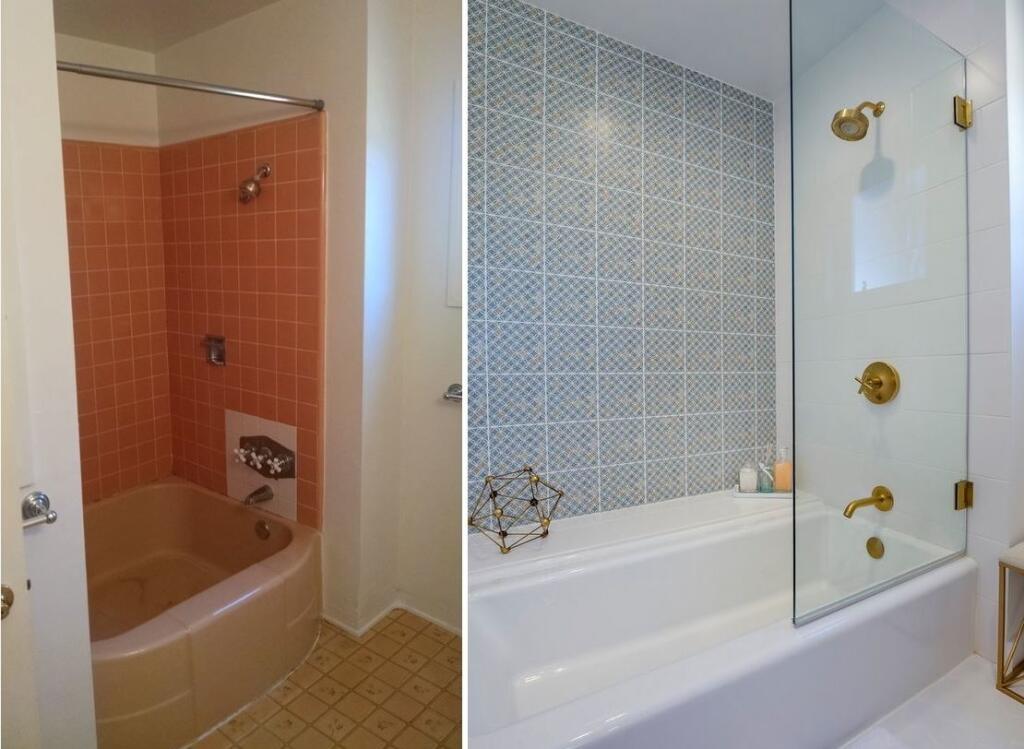 Zmena farby kúpeľne a dodanie sklenej priečky celkom zmenili výzor miestnosti.