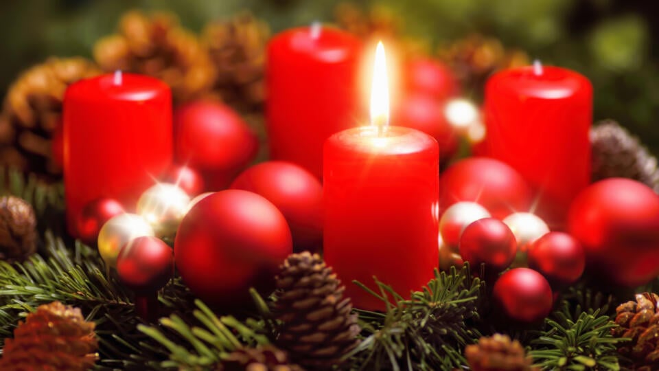 advent - adventný veniec - sviečka - sviečky