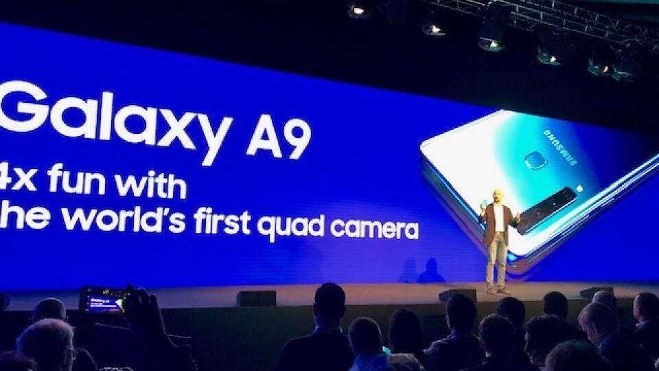 Galaxy A9 je prvá smartfón so štyrmi zadnými kamermi.