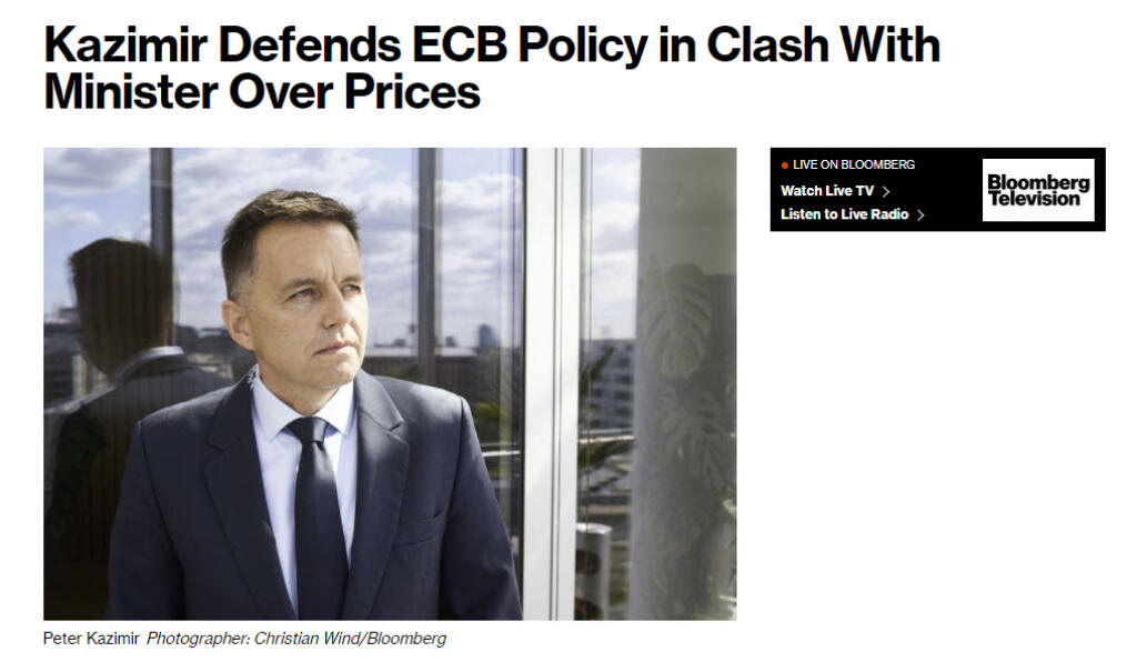 Bloomberg o spore Kažimíra a Sulíka