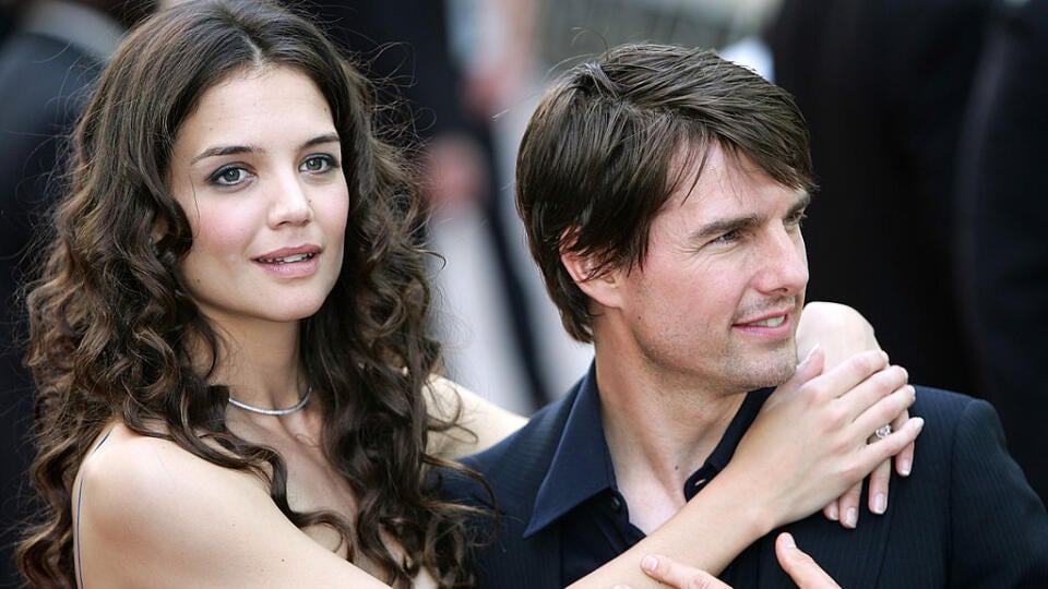 Katie Holmes a Tom Cruise v roku 2005.