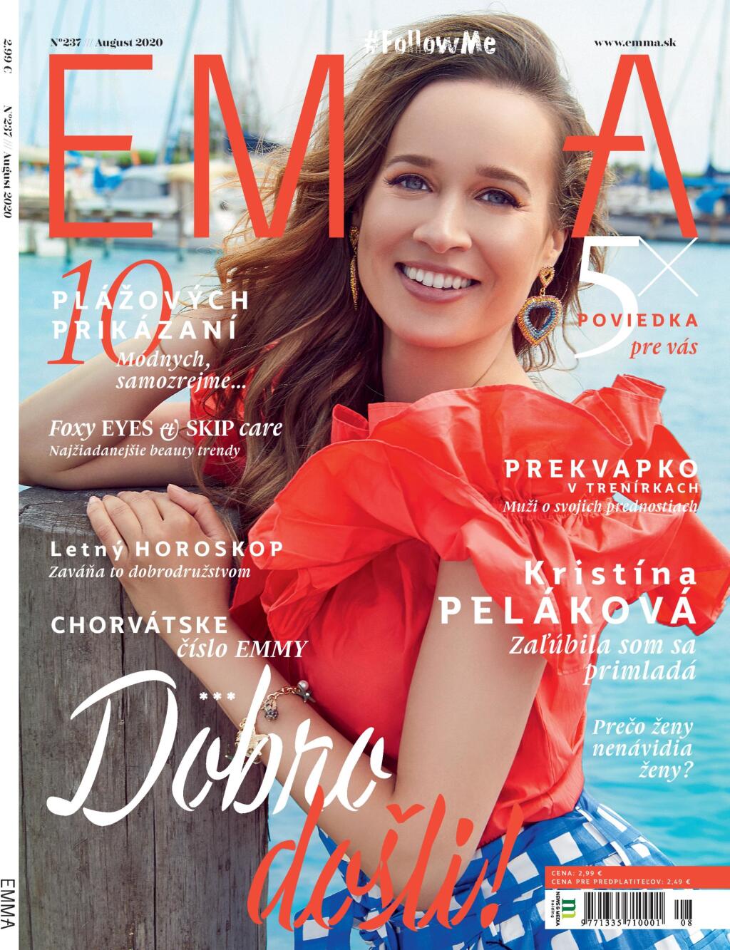 Titulka magazínu EMMA, v ktorej nájdete exkluzívny rozhovor s Belindou Benčičovou.