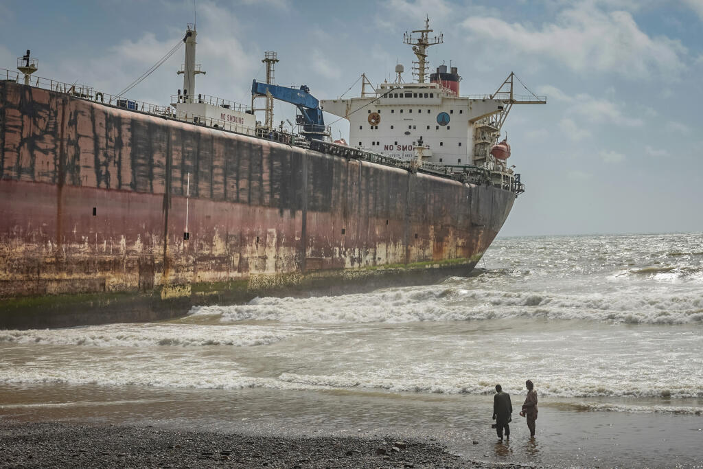 Decommissioned Ships Are Broken Down At Gadani Shipbreaking Yard