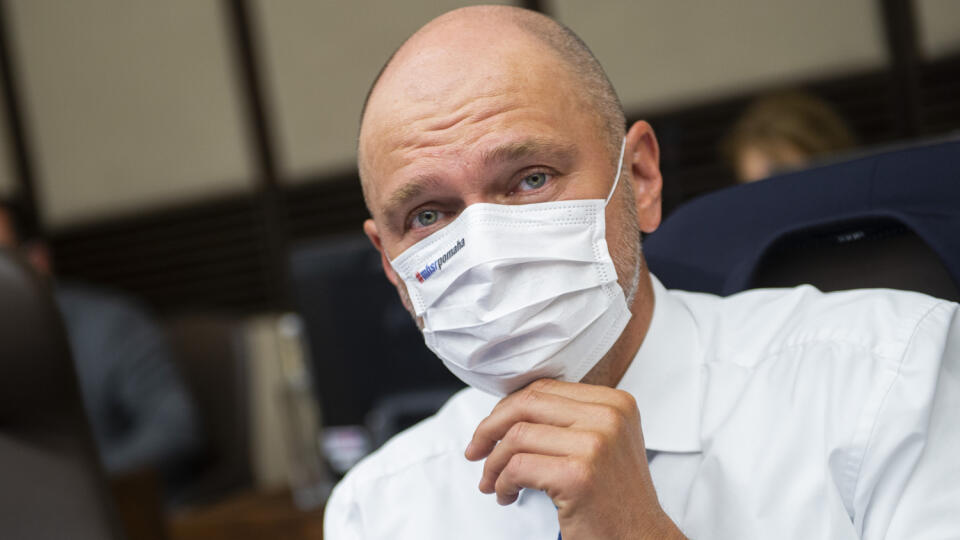 Na snímke podpredseda vlády a minister hospodárstva SR Richard Sulík (SaS) počas rokovania 29. schôdze vlády SR 8. septembra 2021 v Bratislave. FOTO TASR - Jakub Kotian