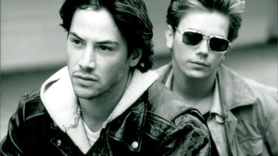 River Phoenix s Keanu Reevsom v snímke Moje súkromné Idaho.