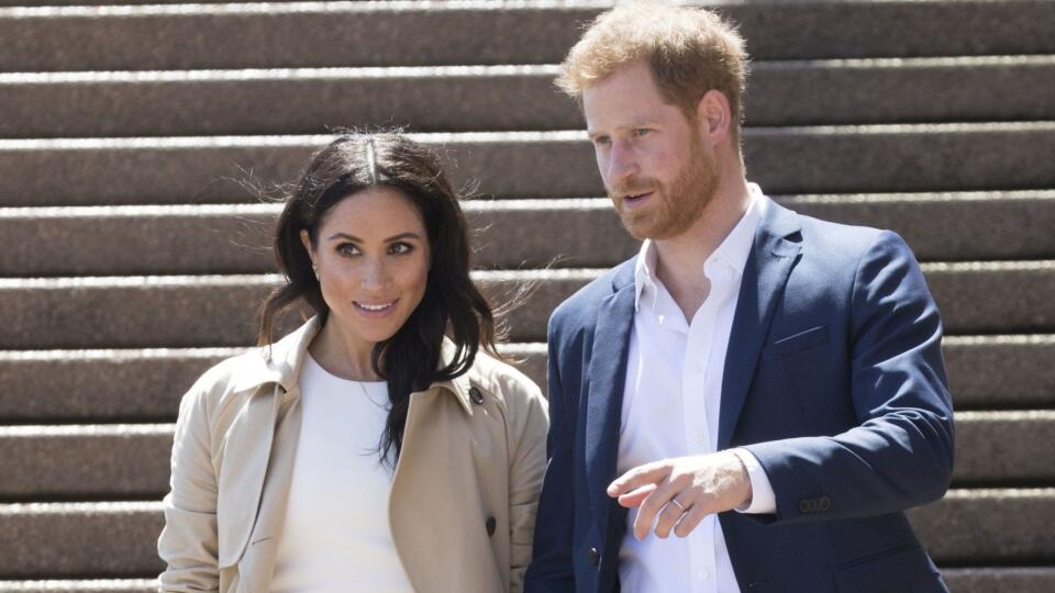 Meghan Markle a princ Harry počas návštevy Austrálie.