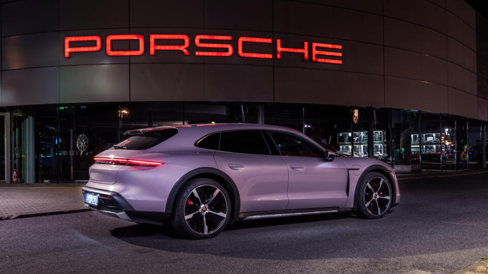 Riga,,Latvia,21,July,2021,,Porsche,Taycan,4s,Cross,Turismo