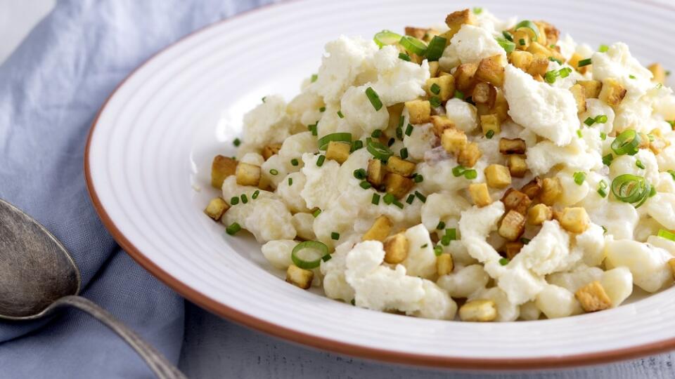 Bryndzové halušky s tofu