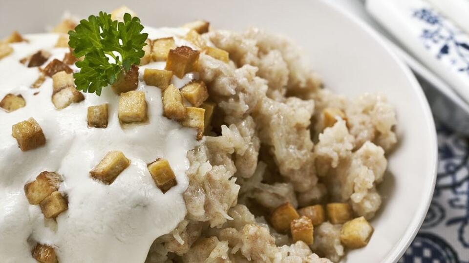 Bryndzové halušky s tofu