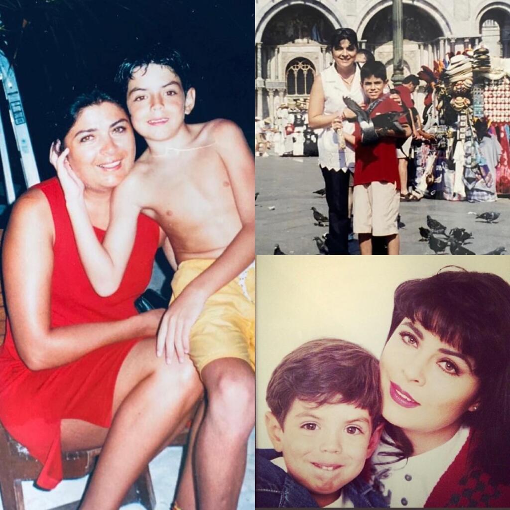 Victoria Ruffo s najstarším synom.