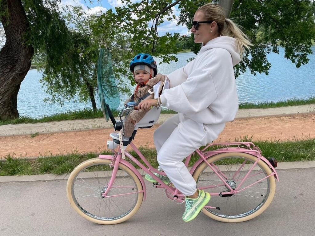 Dominika Cibulková s milovaným synčekom jakubkom.