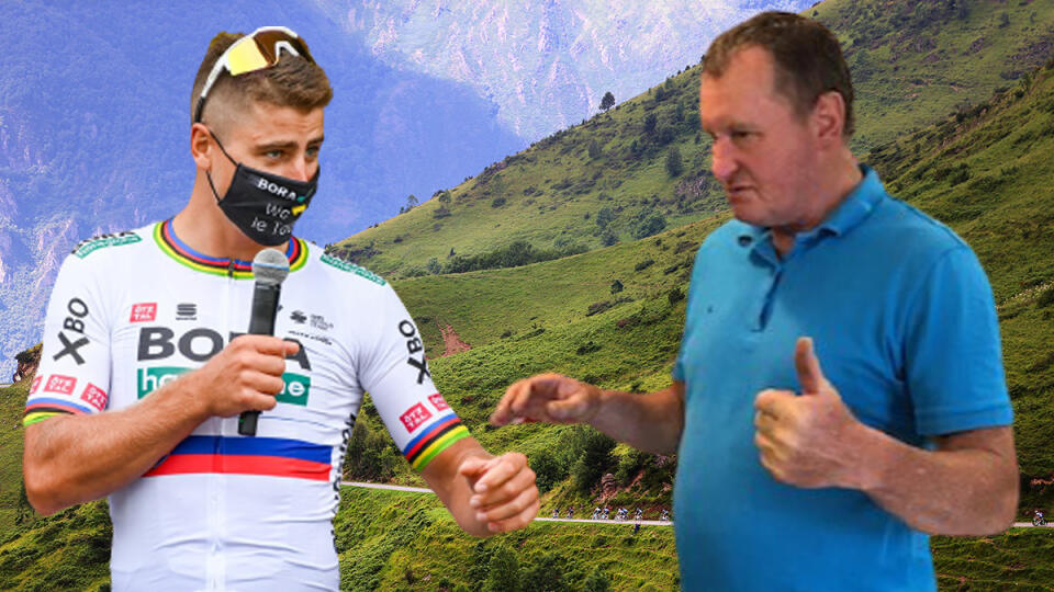 Peter Sagan a Milan Jurčo.