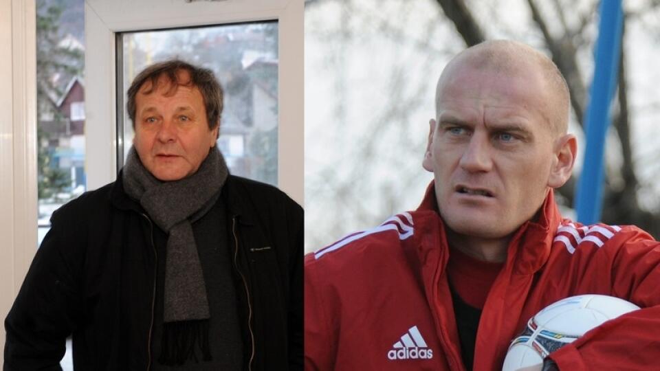 Naše futbalové kluby sa budú spoliehať na tradičné tváre: Košice na trénera Jána Kozáka (vľavo) a Trnava na Miroslava Karhana.