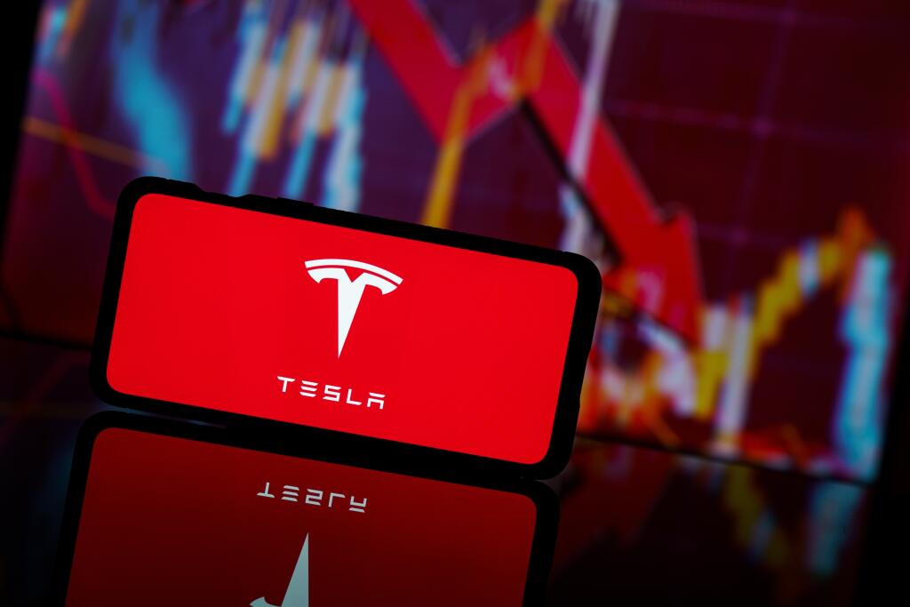 Paris,,France,-,2023,March,13:,Tesla,Company,Shares,Go