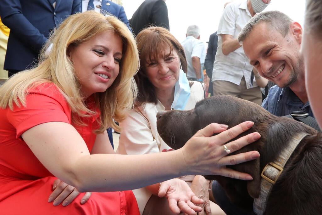 Verejnosti sa najviac páči pohľad Zuzany Ćaputovej na zábere so svojim psom - labradorom Leonom alebo cudzími zvieratkami.