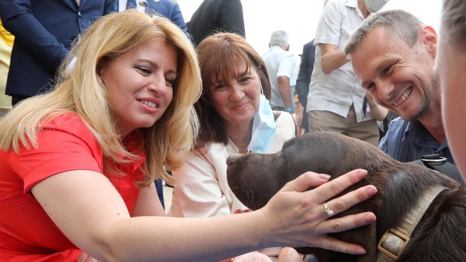 Verejnosti sa najviac páči pohľad Zuzany Ćaputovej na zábere so svojim psom -  labradorom Leonom alebo cudzími zvieratkami.